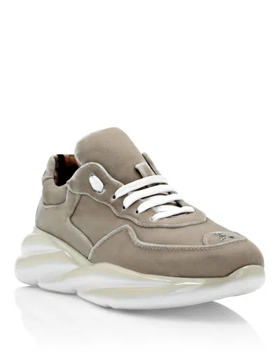 Philipp Plein Velvet Runner In White
