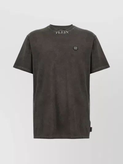 Philipp Plein Vintage Emblem T-shirt With Short Sleeves In Black