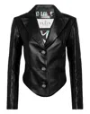 Philipp Plein Vintage Leather Blazer Ls Flame