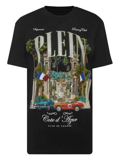 Philipp Plein Sexy Pure Vintage Racing T-shirt In Black