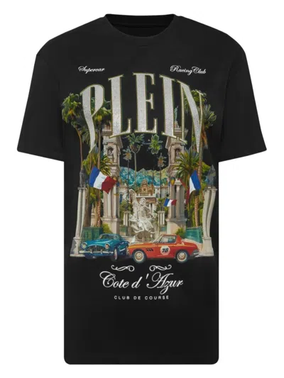 Philipp Plein Sexy Pure Vintage Racing T-shirt In Black