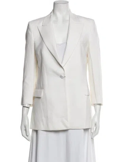 Pre-owned Philipp Plein Virgin Wool Blazer In White