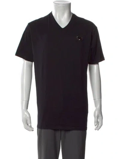 Pre-owned Philipp Plein V-neck Short Sleeve T-shirt In Black