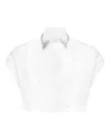 Philipp Plein Volant Cropped Shirt Ss Strass