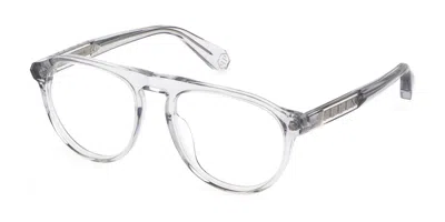 Philipp Plein Vpp016m Men's Glasses, Clear, Size 54 In Gray
