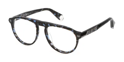 Philipp Plein Vpp016m Men's Glasses, Tortoiseshell, Size 54 In Blue