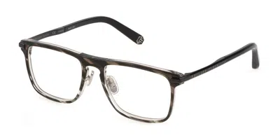 Philipp Plein Vpp019m Men's Glasses, Clear, Size 53 In Black