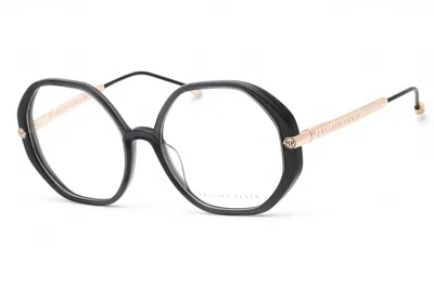 Philipp Plein Vpp053s Round Frame Eyeglasses In White