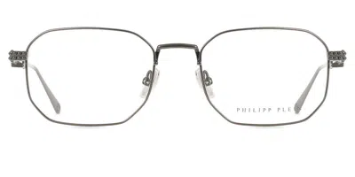 Philipp Plein Vpp062m Men's Glasses, Grey, Size 54 In Metallic