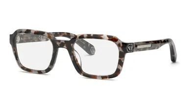 Philipp Plein Vpp083m Men's Glasses, Tortoiseshell, Size 52 In Brown