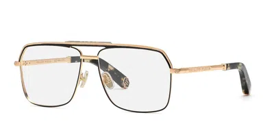 Philipp Plein Vpp085m Women's Glasses, Gold, Size 58 In Gray
