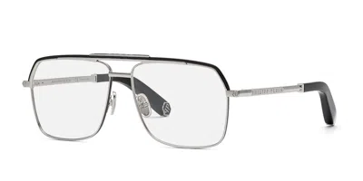 Philipp Plein Vpp085m Women's Glasses, Silver, Size 58 In Neutral