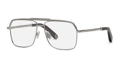 Philipp Plein Vpp085m Women's Glasses, Silver, Size 58 In Gray