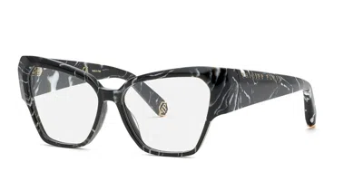 Philipp Plein Vpp100 Men's Glasses, Black, Size 55