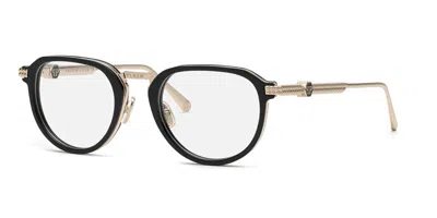 Philipp Plein Vpp116m Women's Glasses, Gold, Size 52 In Black