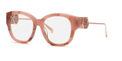 Philipp Plein Vpp124m Women's Glasses, Pink, Size 53 In Brown