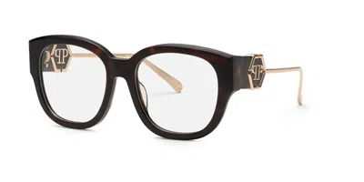 Philipp Plein Vpp124m Women's Glasses, Tortoiseshell, Size 53 In Brown