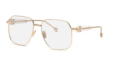 Philipp Plein Vpp126s Women's Glasses, Gold, Size 57 In Orange