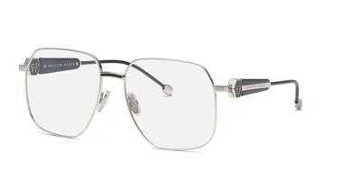 Philipp Plein Vpp126s Women's Glasses, Silver, Size 57 In Pattern