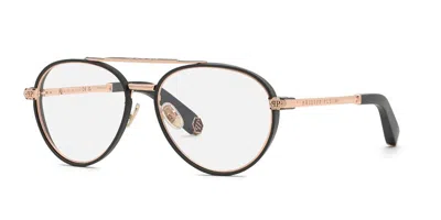 Philipp Plein Vpp137m 0l46 Women's Glasses Gold Size 56 - Free Lenses - Blue Light Block Available In Brown
