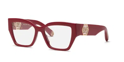 Philipp Plein Vpp164 Women's Glasses, Burgundy, Size 54 In Brown
