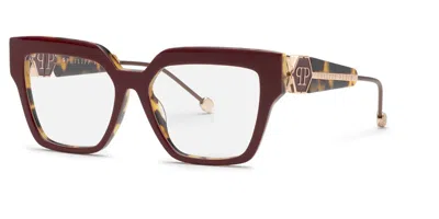 Philipp Plein Vpp165s Women's Glasses, Burgundy, Size 55
