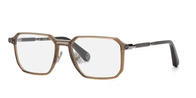 Philipp Plein Vpp220m 09x8 Men's Glasses Brown Size 55 - Free Lenses - Blue Light Block Available