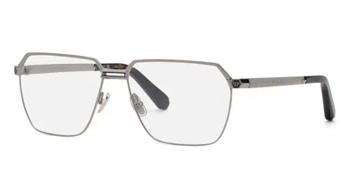 Philipp Plein Vpp221m 0509 Men's Glasses Silver Size 62 - Free Lenses - Blue Light Block Available In Black
