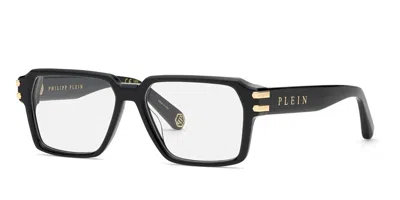 Philipp Plein Vpp223 0700 Men's Glasses Black Size 57 - Free Lenses - Blue Light Block Available In Burgundy