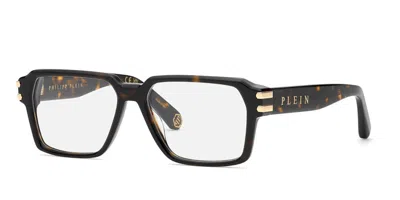 Philipp Plein Vpp223 0722 Men's Glasses Tortoiseshell Size 57 - Free Lenses - Blue Light Block Available In Burgundy