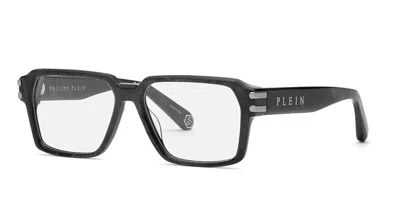 Philipp Plein Vpp223 09ay Men's Glasses Grey Size 57 - Free Lenses - Blue Light Block Available In Gray