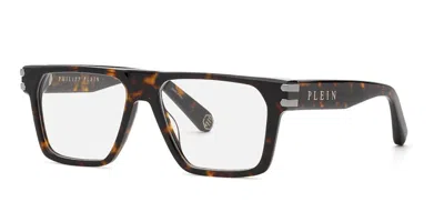Philipp Plein Vpp224 722y Men's Glasses Tortoiseshell Size 56 - Free Lenses - Blue Light Block Available In Gold