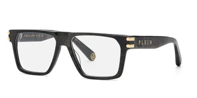 Philipp Plein Vpp224 9ayy Men's Glasses Grey Size 56 - Free Lenses - Blue Light Block Available In Neutral