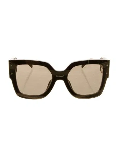 Pre-owned Philipp Plein Wayfarer Tinted Sunglasses W/ Tags In Gold