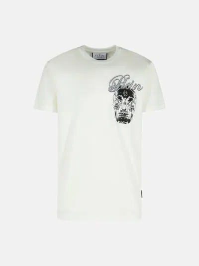 Philipp Plein White Cotton T-shirt