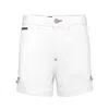 Philipp Plein Hot Pants Pins Iconic Plein In White