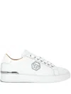 Philipp Plein Embossed Sneakers In White