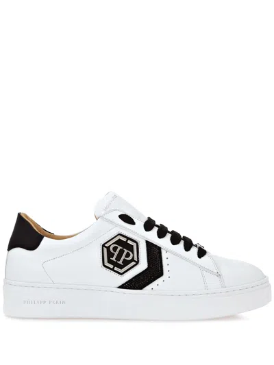 PHILIPP PLEIN STRASS LOW-TOP SNEAKERS