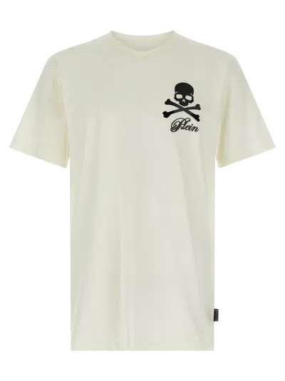 PHILIPP PLEIN WHITE PRINTED T-SHIRT
