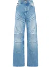 Philipp Plein Wide-leg Jeans In Blue