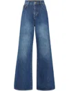 Philipp Plein Wide-leg Jeans In Blue