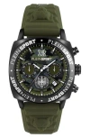 Philipp Plein Sport Wildcat Silicone Strap Watch, 40mm In Green/black
