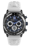 Philipp Plein Sport Wildcat Silicone Strap Watch, 40mm In White/black