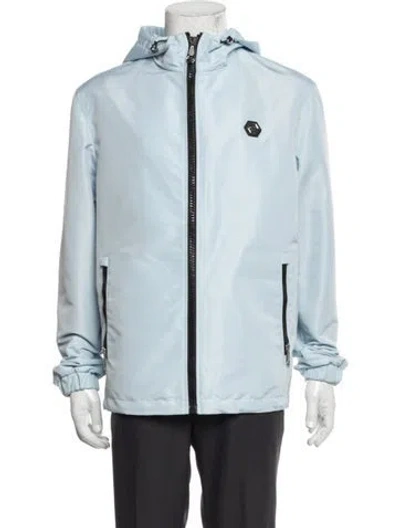 Pre-owned Philipp Plein Windbreaker In Blue