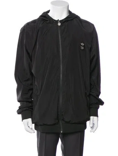 Pre-owned Philipp Plein Windbreaker In Gray