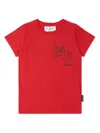Philipp Plein Wire Frame Cotton T-shirt In Red