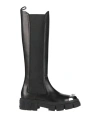 Philipp Plein Woman Boot Black Size 7 Leather In Black