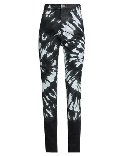 Philipp Plein Woman Jeans Black Size 28 Cotton, Elastomultiester, Elastane