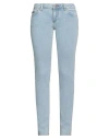 Philipp Plein Woman Jeans Blue Size 26 Cotton, Elastomultiester, Elastane, Polyester In Blue