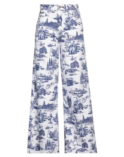 Philipp Plein Denim Mykonos Fit Print En Plein Air In Multi